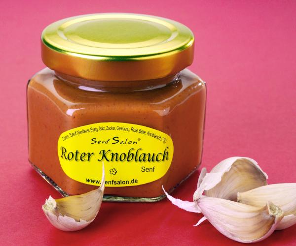 Roter Knoblauch Senf